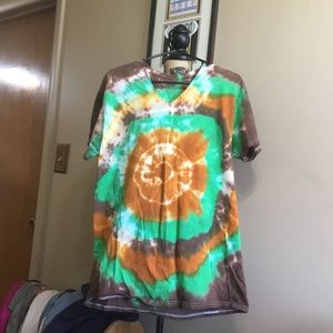 Upcycled tie dye tee